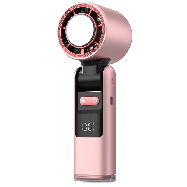 Turbos Chilled Ice Sensation Cold Fan Super Mini Turbos Speed Fan USB Powered Digital Display For Outdoor Camping Travel