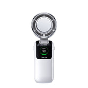 New Ice Pack High-Speed Handheld Eletirc Fan Speed Adjustable Folding Mini Fan Portable Outdoor Hanging Neck Small Fan